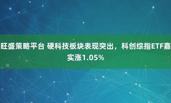 旺盛策略平台 硬科技板块表现突出，科创综指ETF嘉实涨1.05%